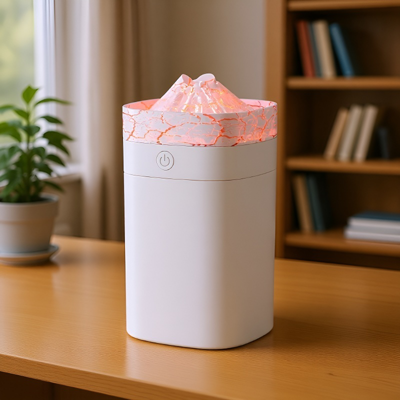 静音設計の加湿器稼働中の様子