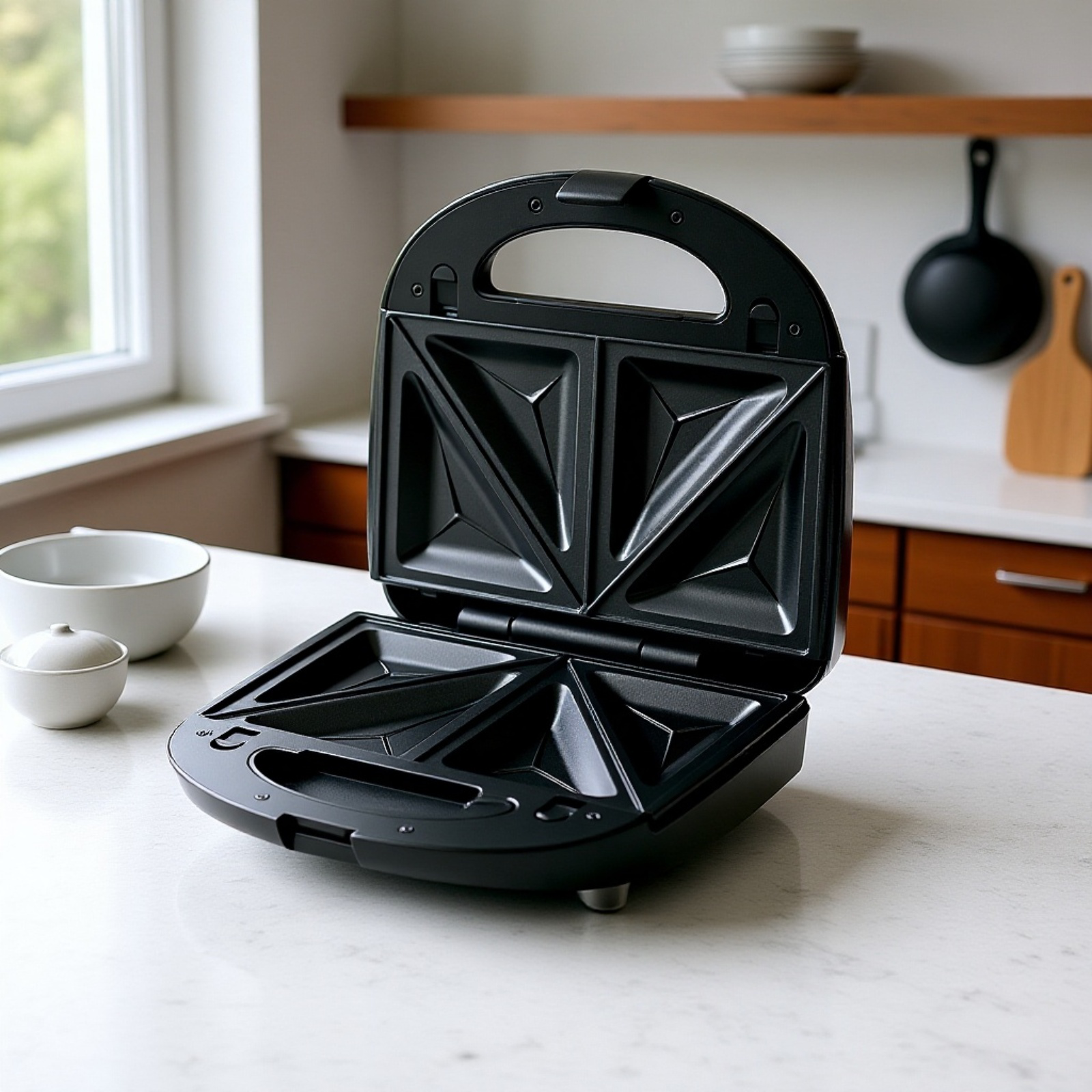 Máquina de desayuno todo en uno, sandwichera y tostadora