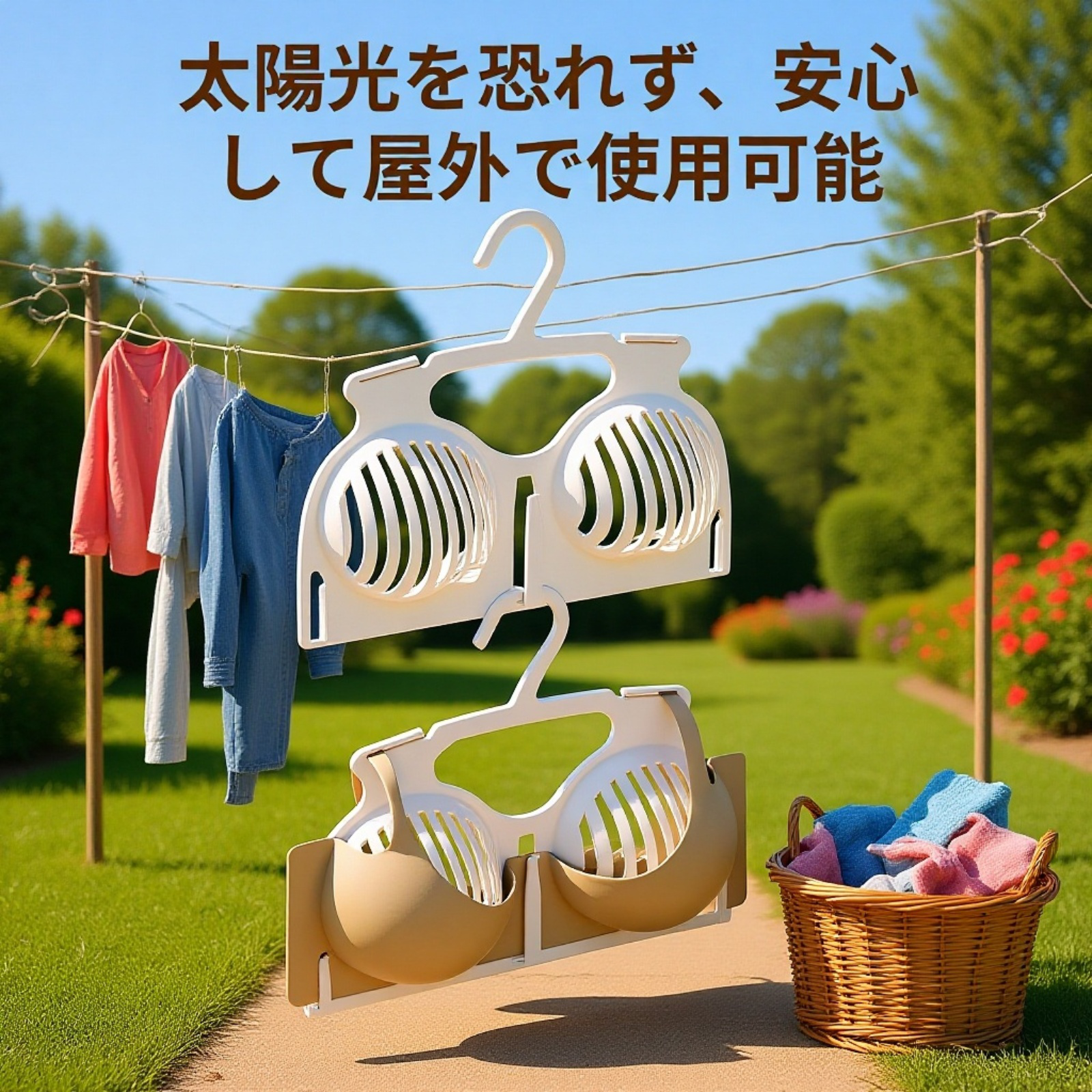 ランジェリーを美しく保管する収納ラック