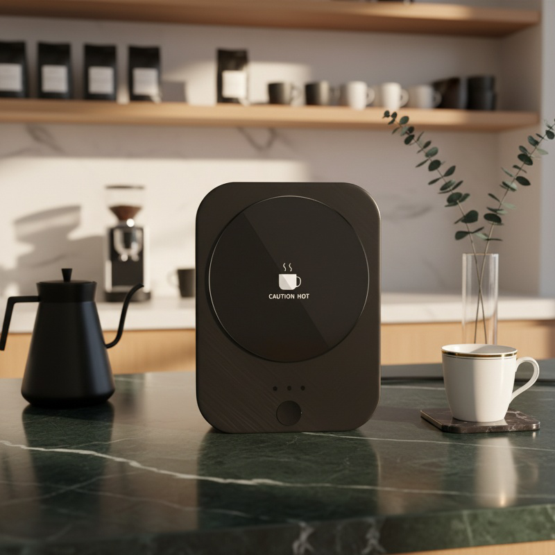 Heated coaster for maintaining beverage temperature