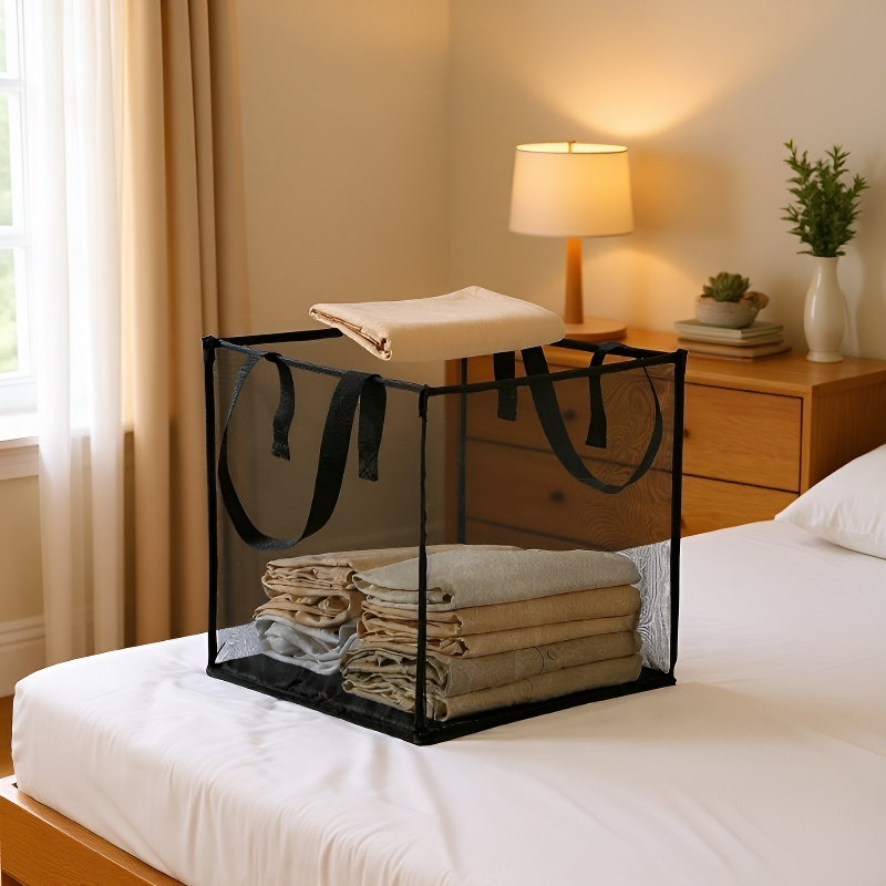 Large Clothes Storage Basket with Carrying Handle