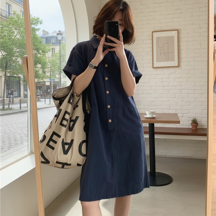여름용 박시 롱 스커트 스타일링