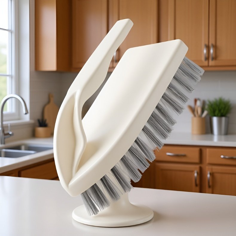 인체공학적 디자인의 세탁솔 손잡이