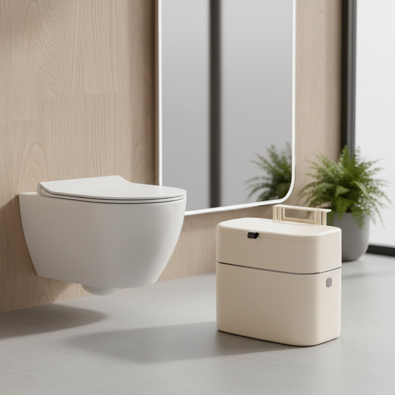 壁掛け式フリップゴミ箱 キッチン・バスルーム用フック式 リビングルーム用ゴミ箱 蓋付き 多目的ゴミ箱 大型四角ゴミ箱