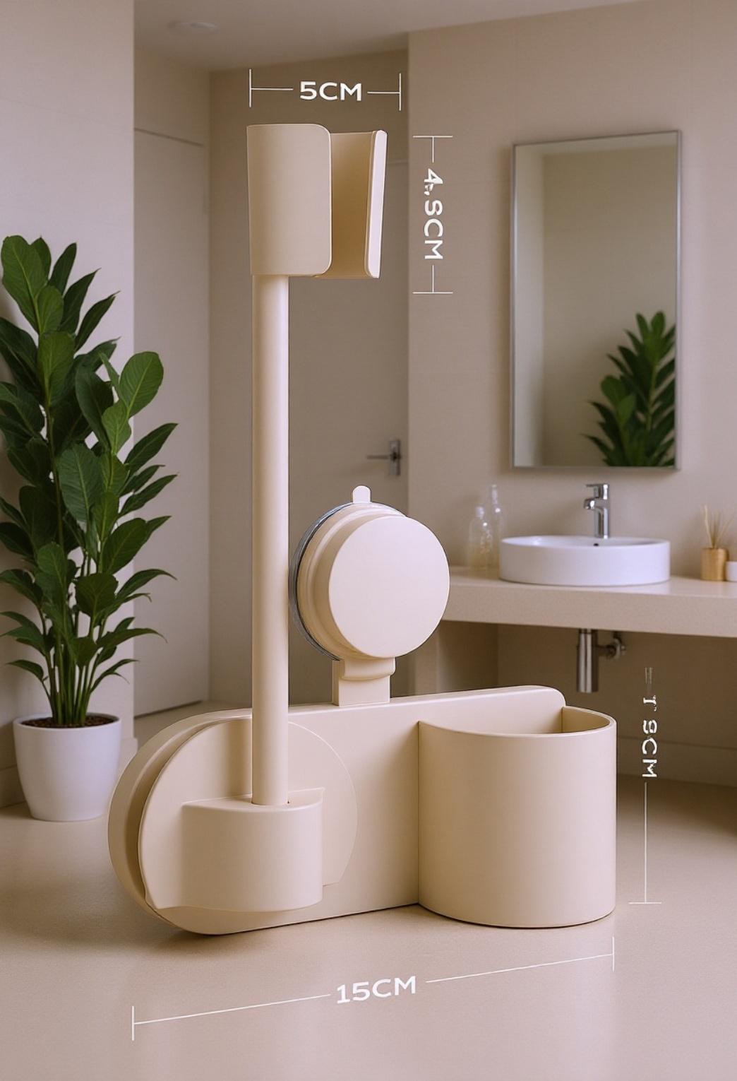 磁気吸着式ヘアドライヤースタンド 吸盤壁掛け収納