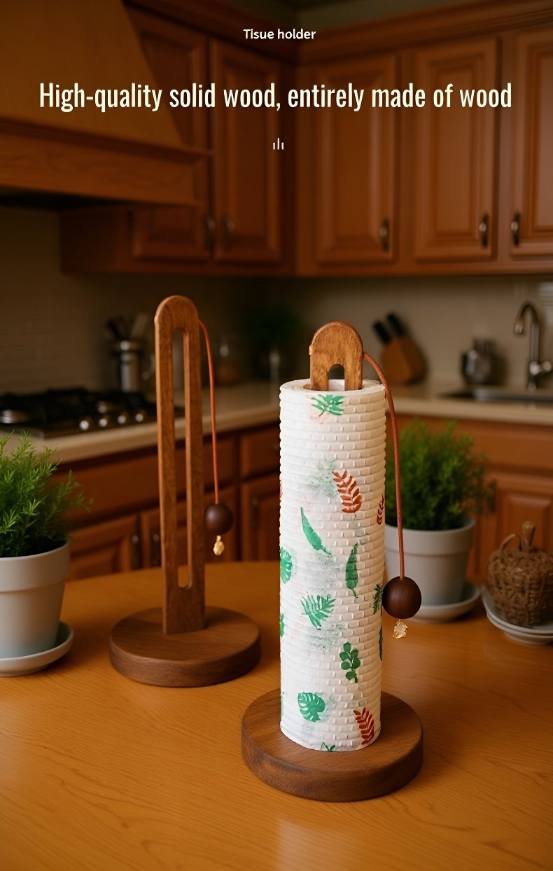 Easy to install paper towel rack with no drilling required