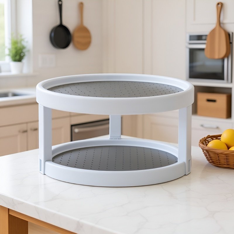 回転式キッチン調味料ラック 調味料ボトル収納棚 キッチン調味料整理ツール