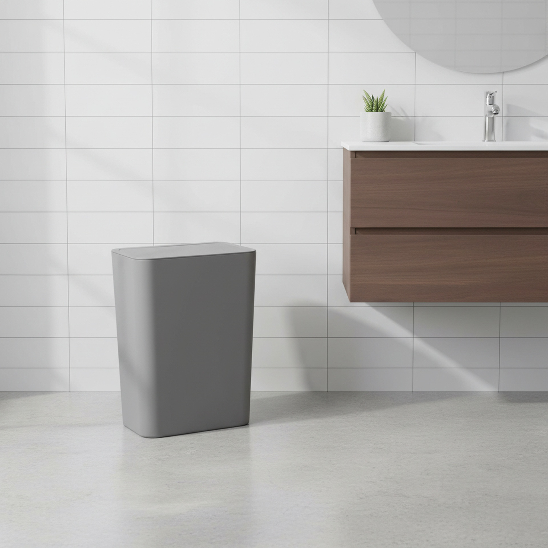 Poubelle moderne et simple, adaptée à de nombreux espaces