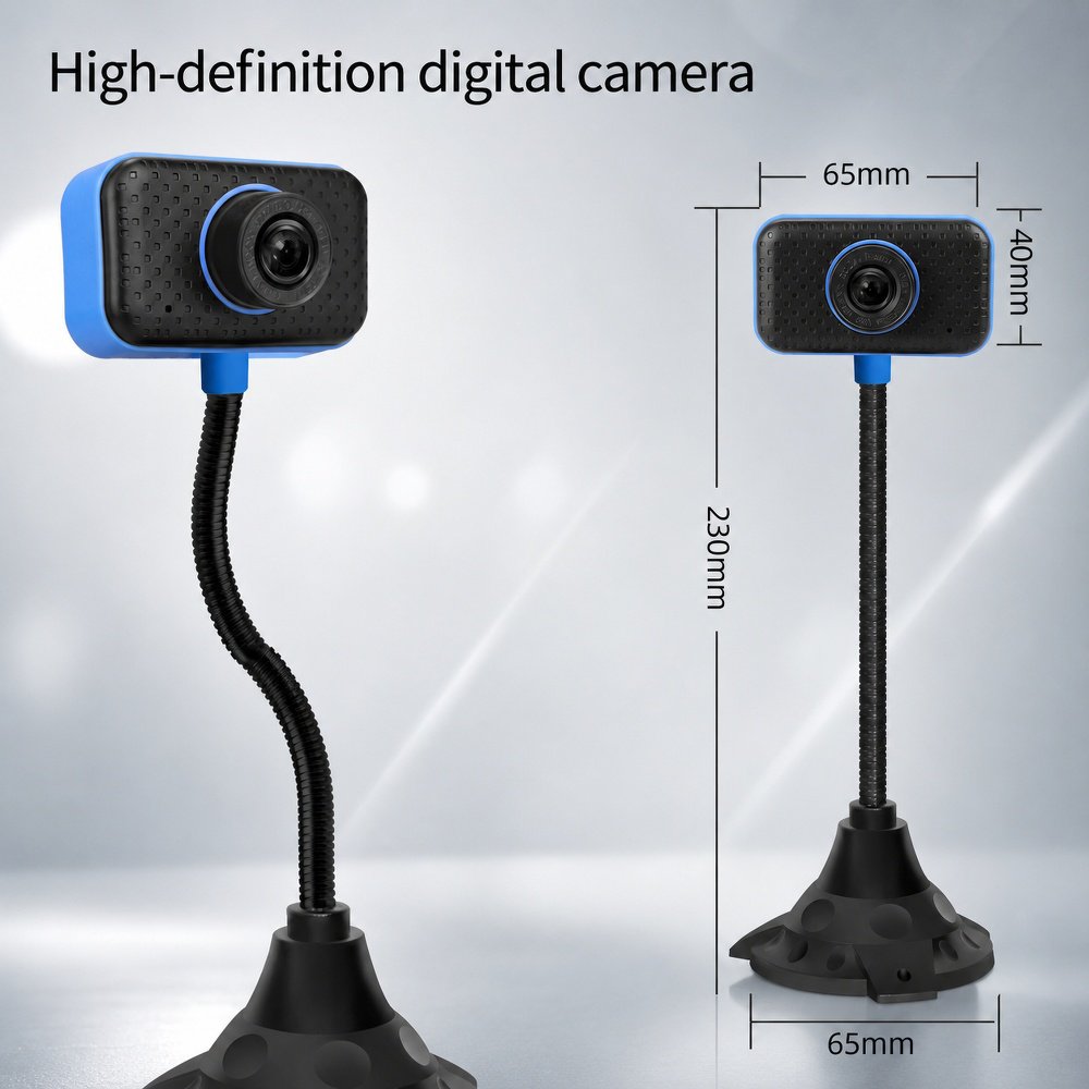 Plug and play USB webcam for laptop