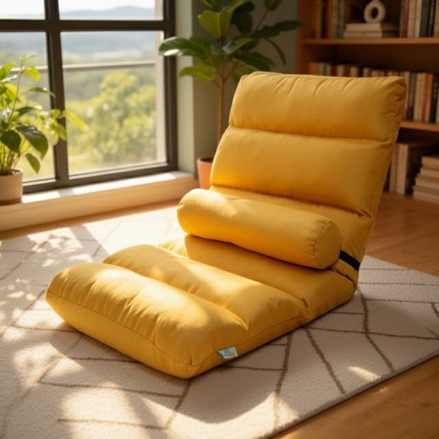 Silla de descanso tatami plegable para espacios pequeños