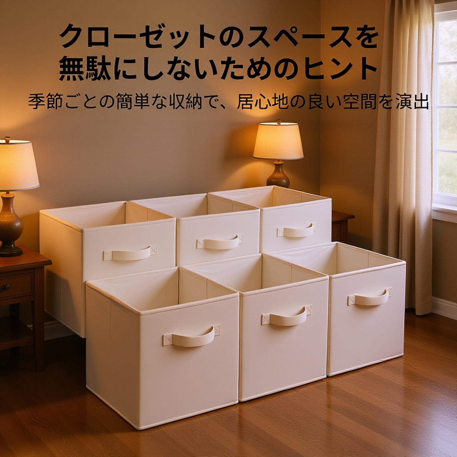 折りたたみ式布製収納ボックス 組み立て不要