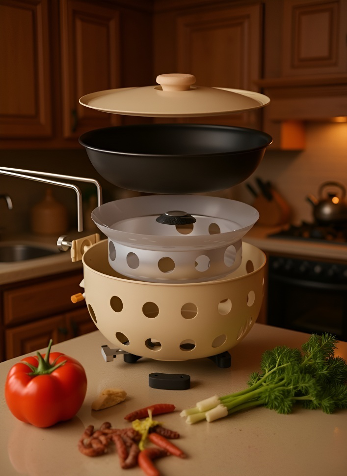 多機能一体型鍋の使い方イメージ