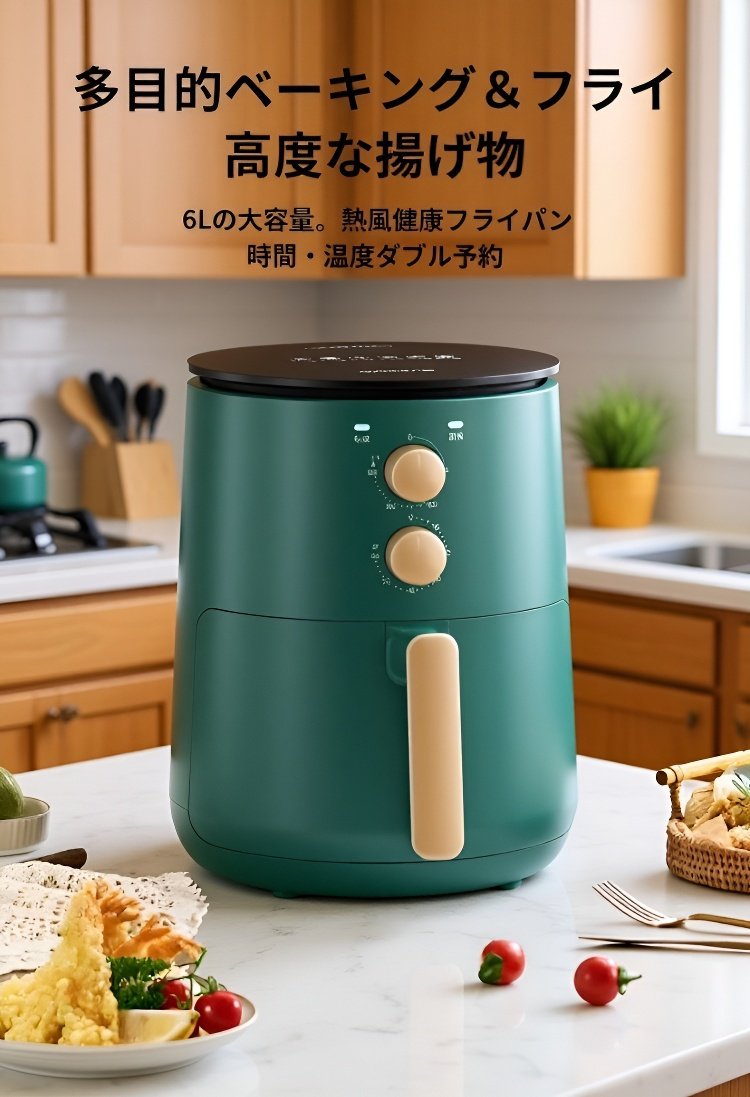 低脂肪調理ができるヘルシーエアフライヤーの内部構造