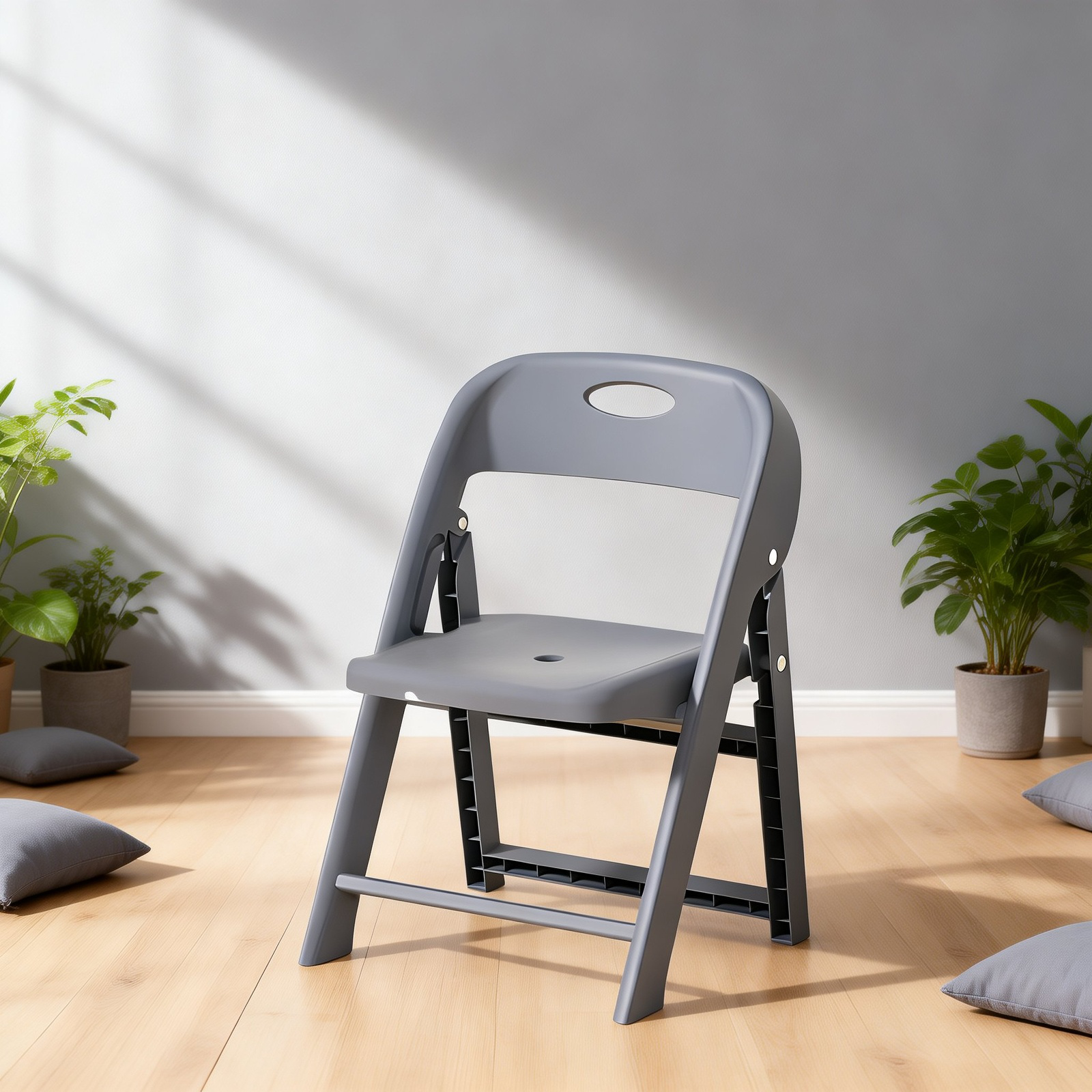 幼稚園用キャラクター折りたたみ椅子 厚手で持ち運びやすいプラスチック小椅子