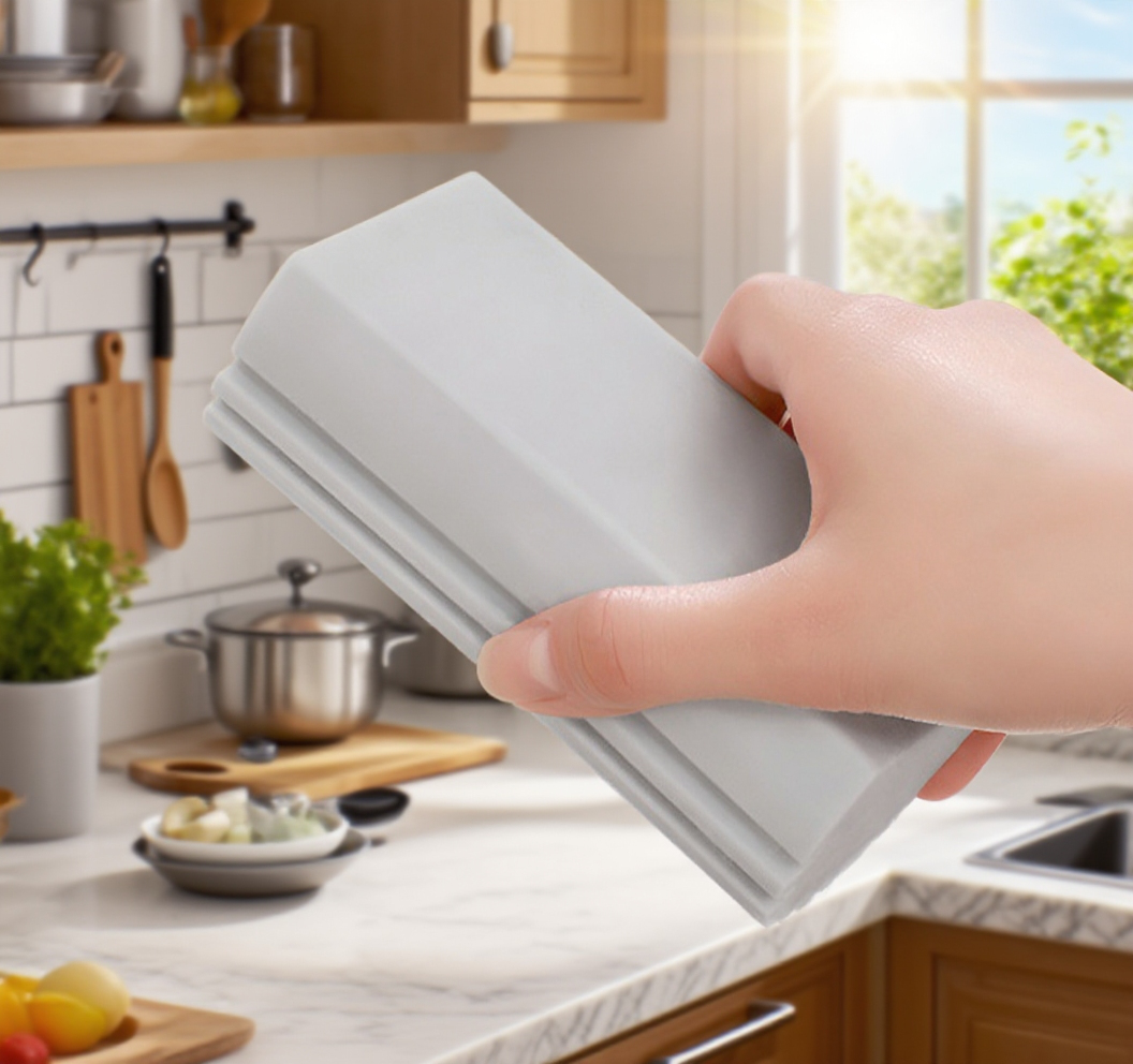 Multifunkční čisticí houba na kuchyňský dřez