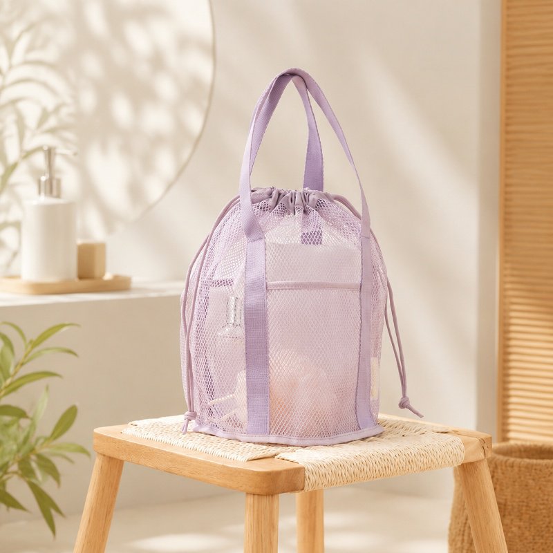 Trousse de toilette pliable multifonction avec filet