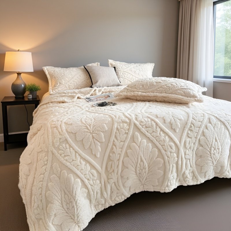 Sábana europea afelpada y cálida, manta de franela de leche