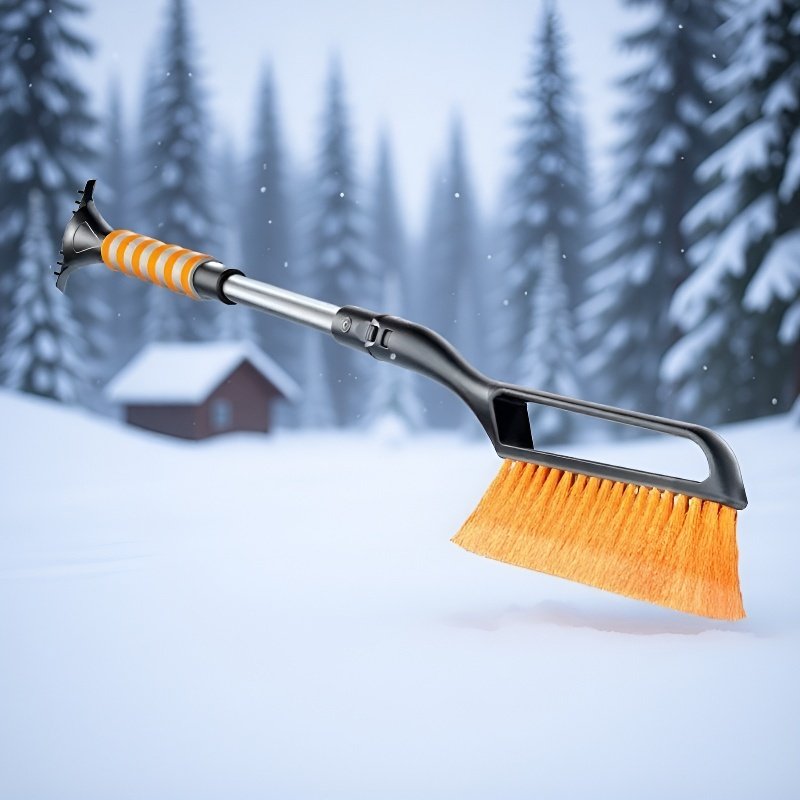 차량 앞유리 제설 브러시 사용 방법