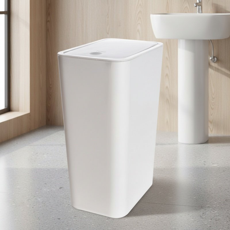 Poubelle moderne et simple, adaptée à de nombreux espaces