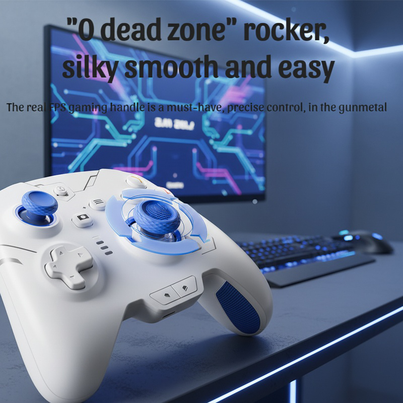Multi-Platform Bluetooth Gamepad for Switch/PC/Android/iOS, Hall Sensor Trigger