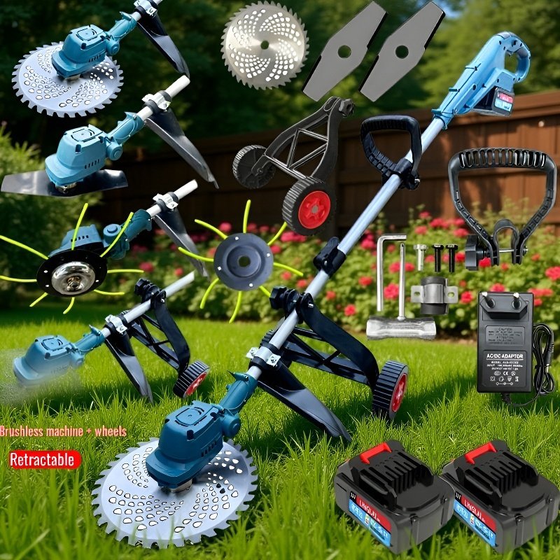 Compact rechargeable weed remover for backyard