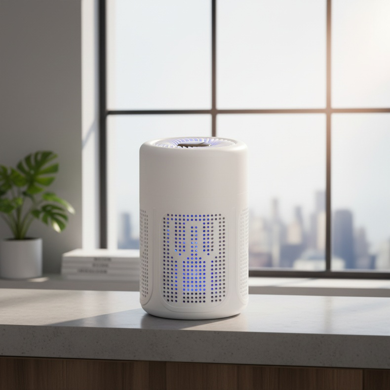 Purificateur d'air à ions négatifs haute efficacité, éliminateur de fumée et d'odeurs d'intérieur