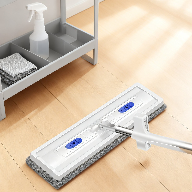 Self-cleaning mop system for hygienic use