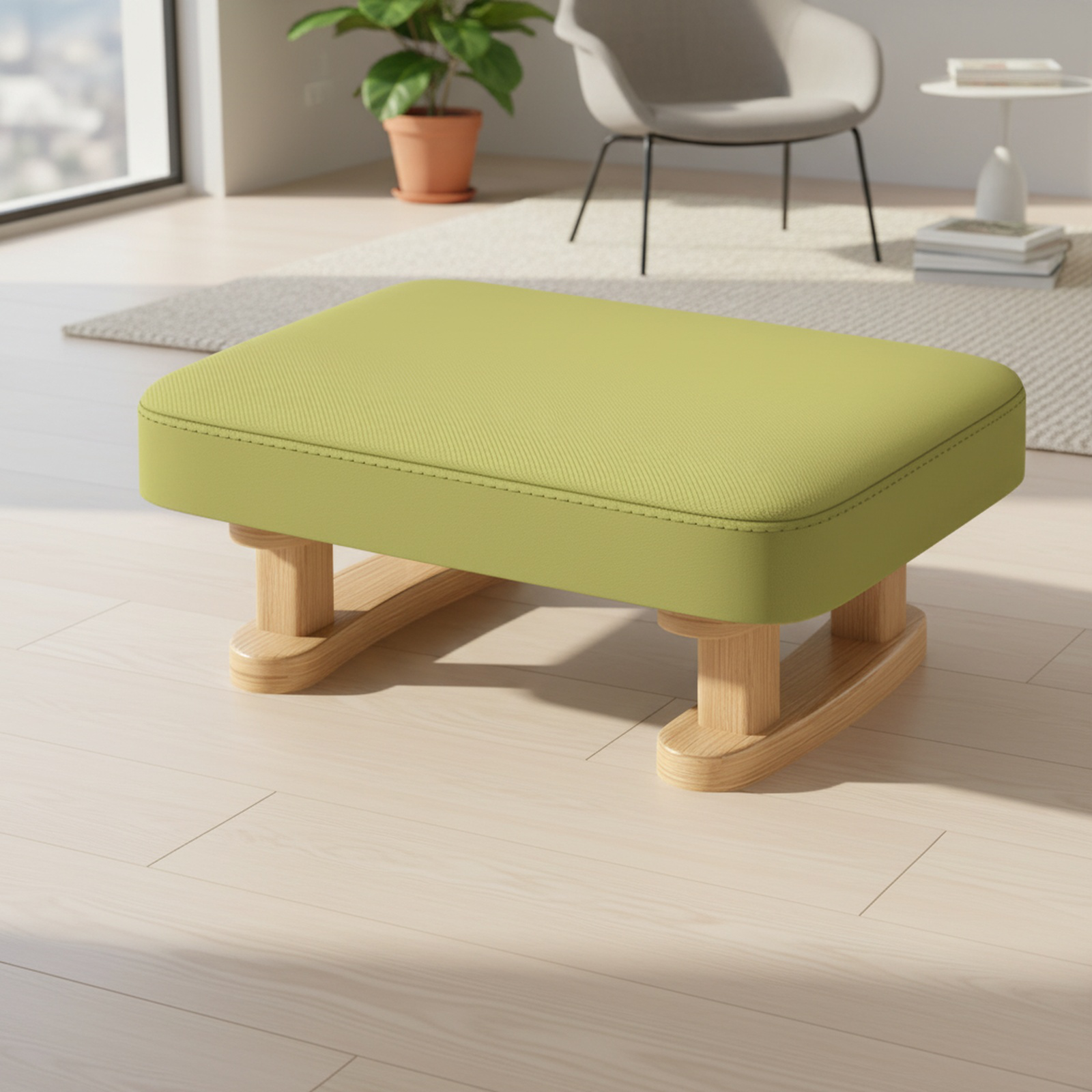 Tabouret japonais sans pieds en tissu doux pour salon
