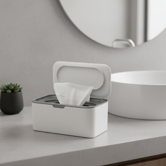 Minimalist wet wipes organizer for modern home decor