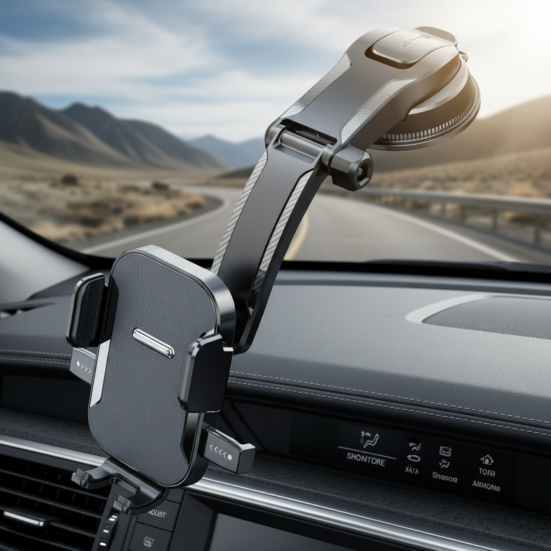 Handyhalter fürs Auto, Saugnapf mit automatischer Sperre, für Armaturenbrett und Luftauslass