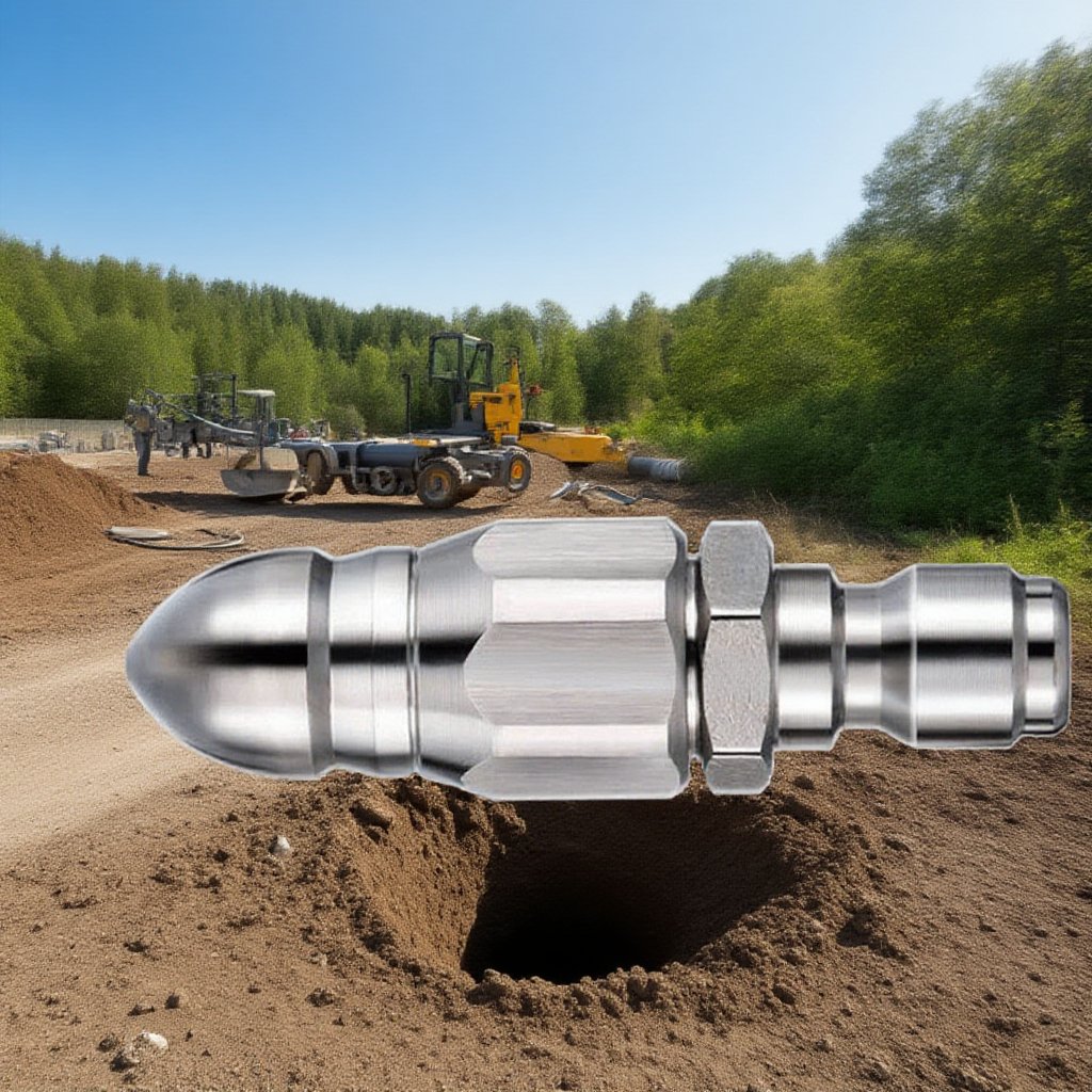 Silná čisticí tryska na potrubí