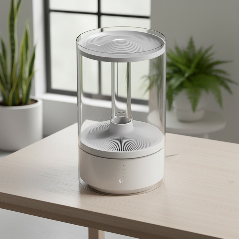 Humidificateur domestique à ultrasons, grande capacité, purification de l'eau