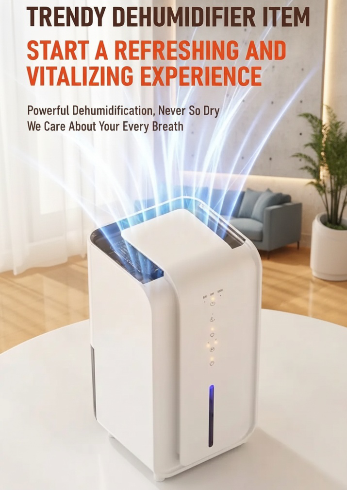 Compact dehumidifier for small spaces