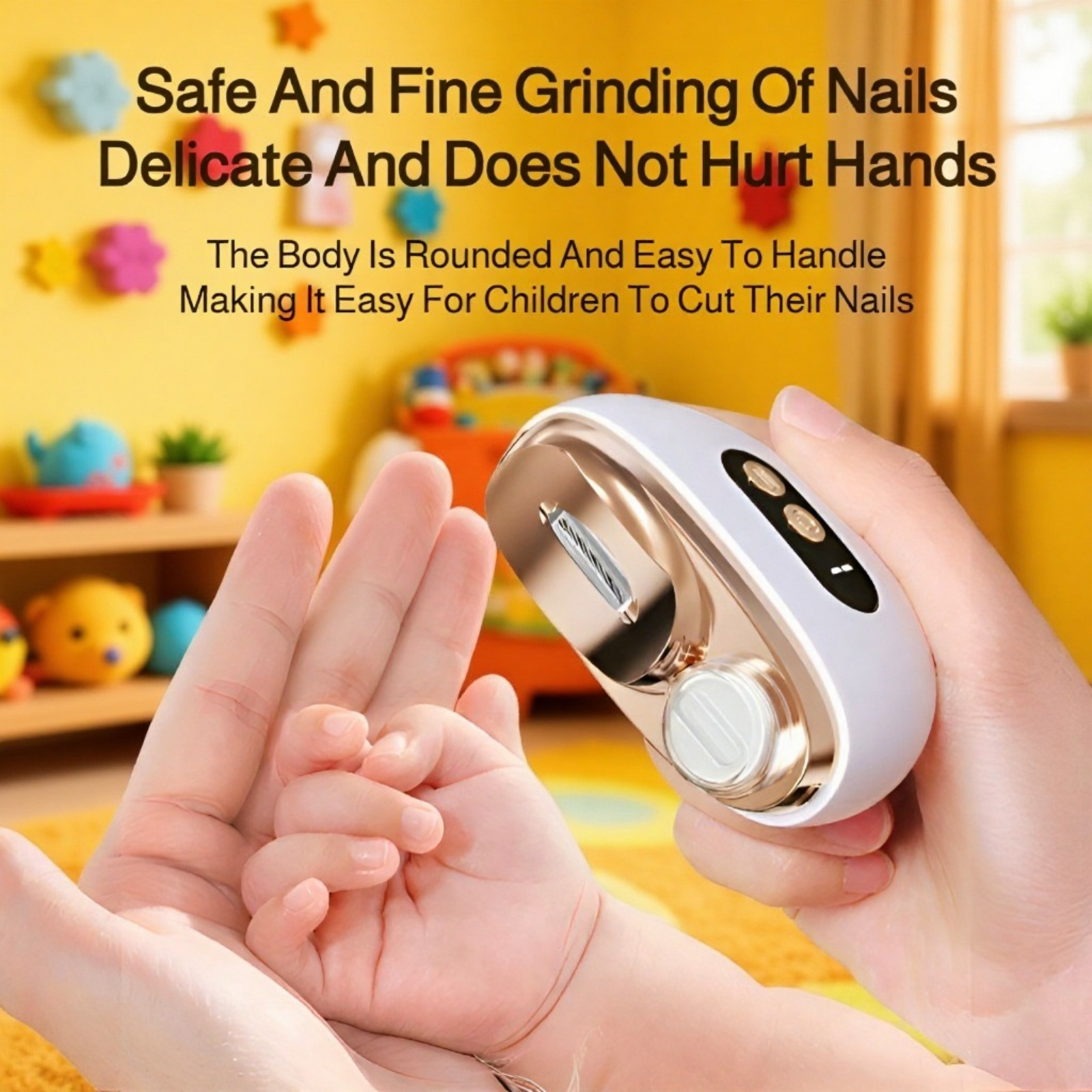 Quick nail clipping with built-in grinding mechanism