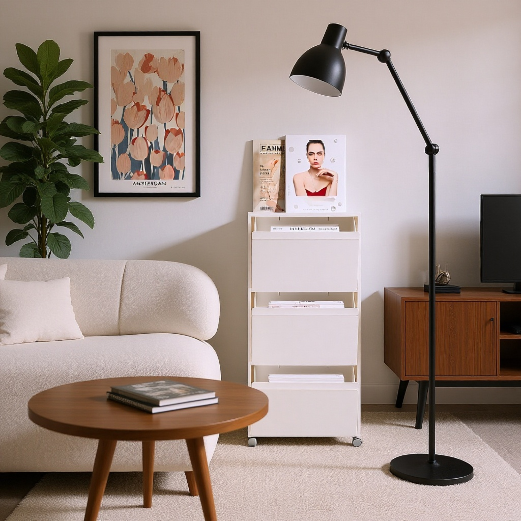 Versatile movable storage cabinet for toys and home