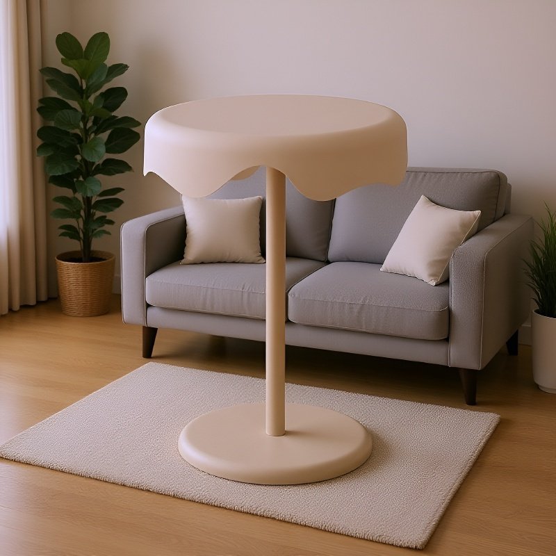 Kompaktní přenosný stolek na zmrzlinu a kávu