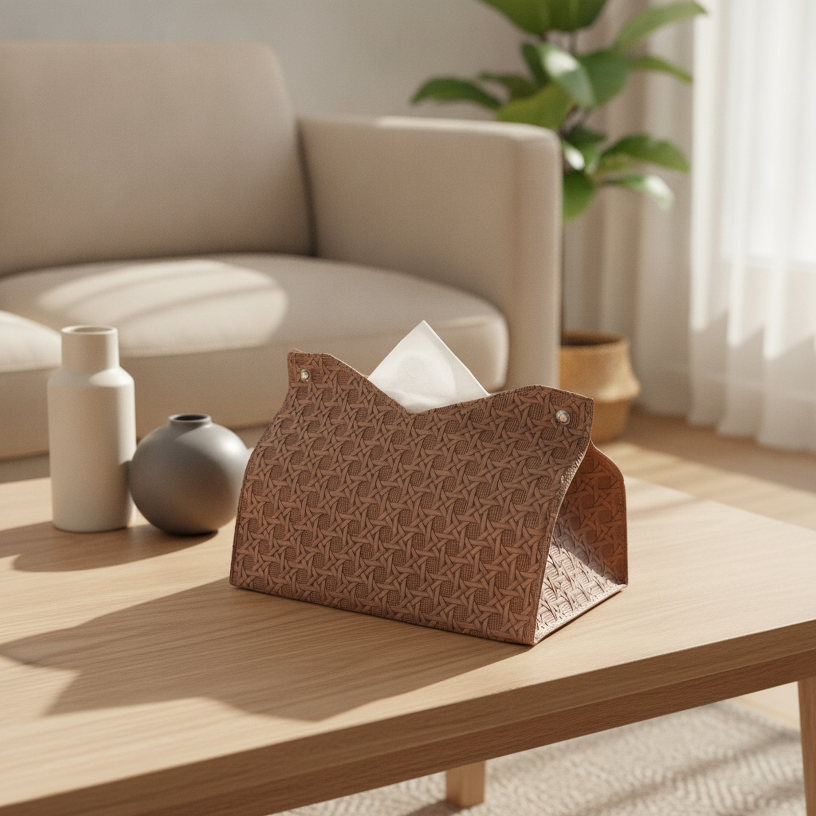 Modern Simple Luxury Tissue Box, Multifunctional Storage for Home, Car, Desktop