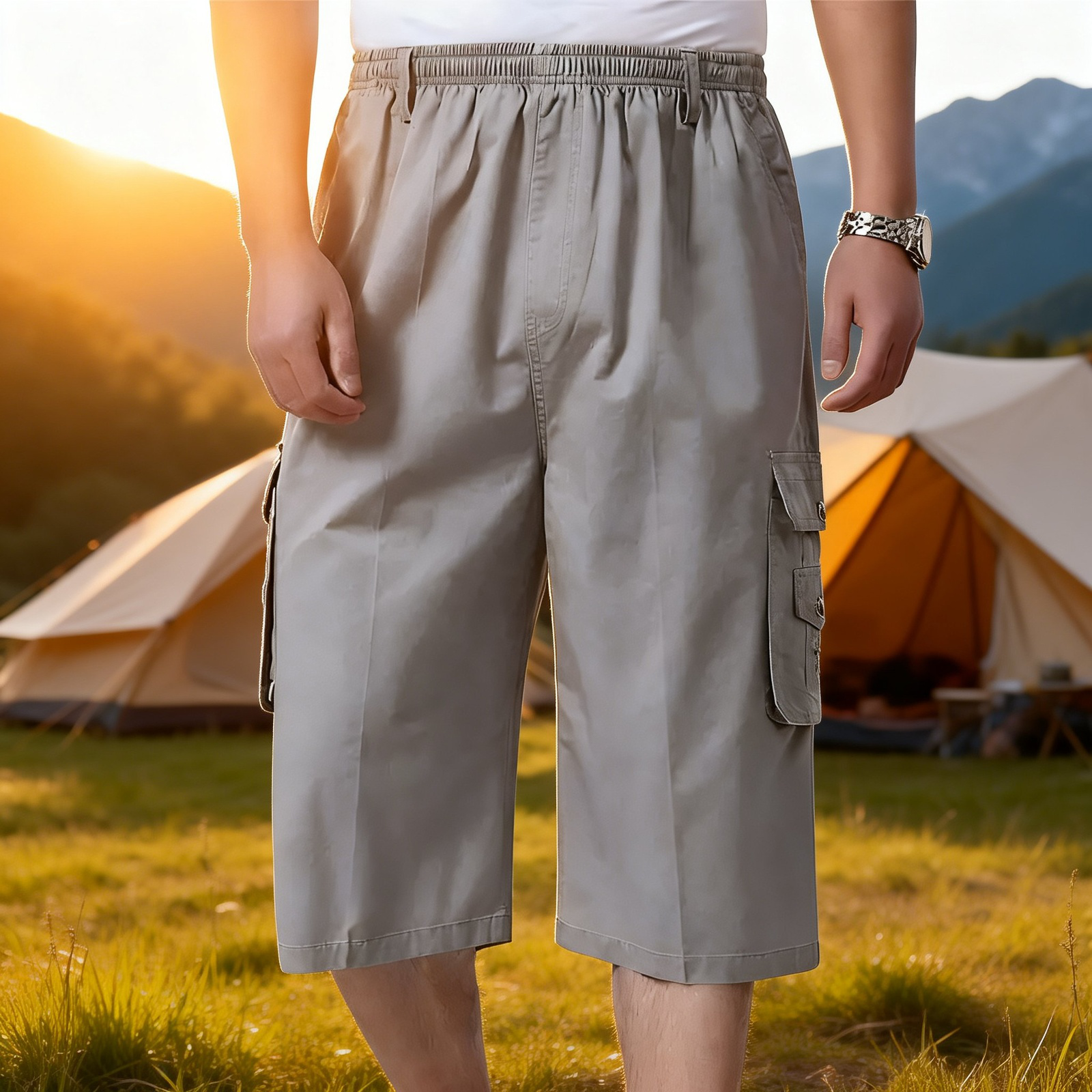 父親の夏服装にぴったりなカプリパンツ