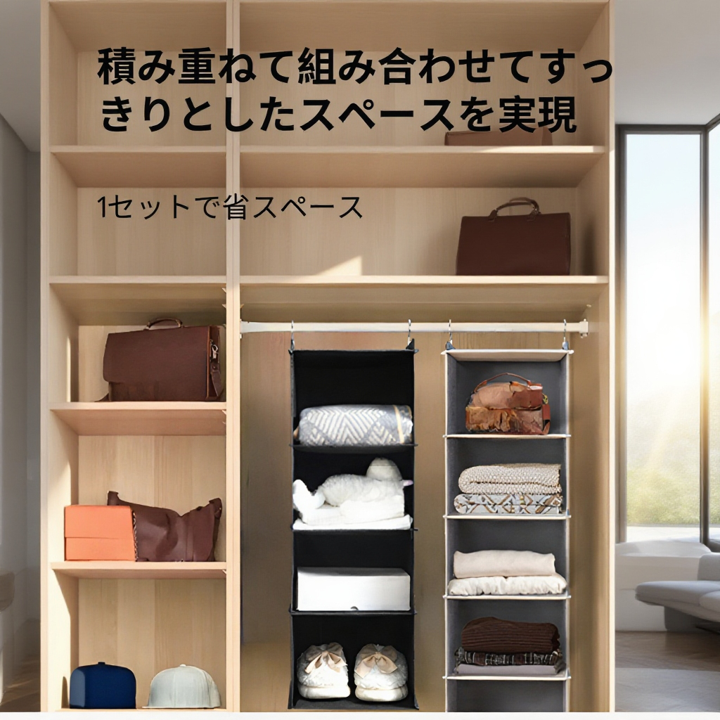 衣類と小物用多層収納袋