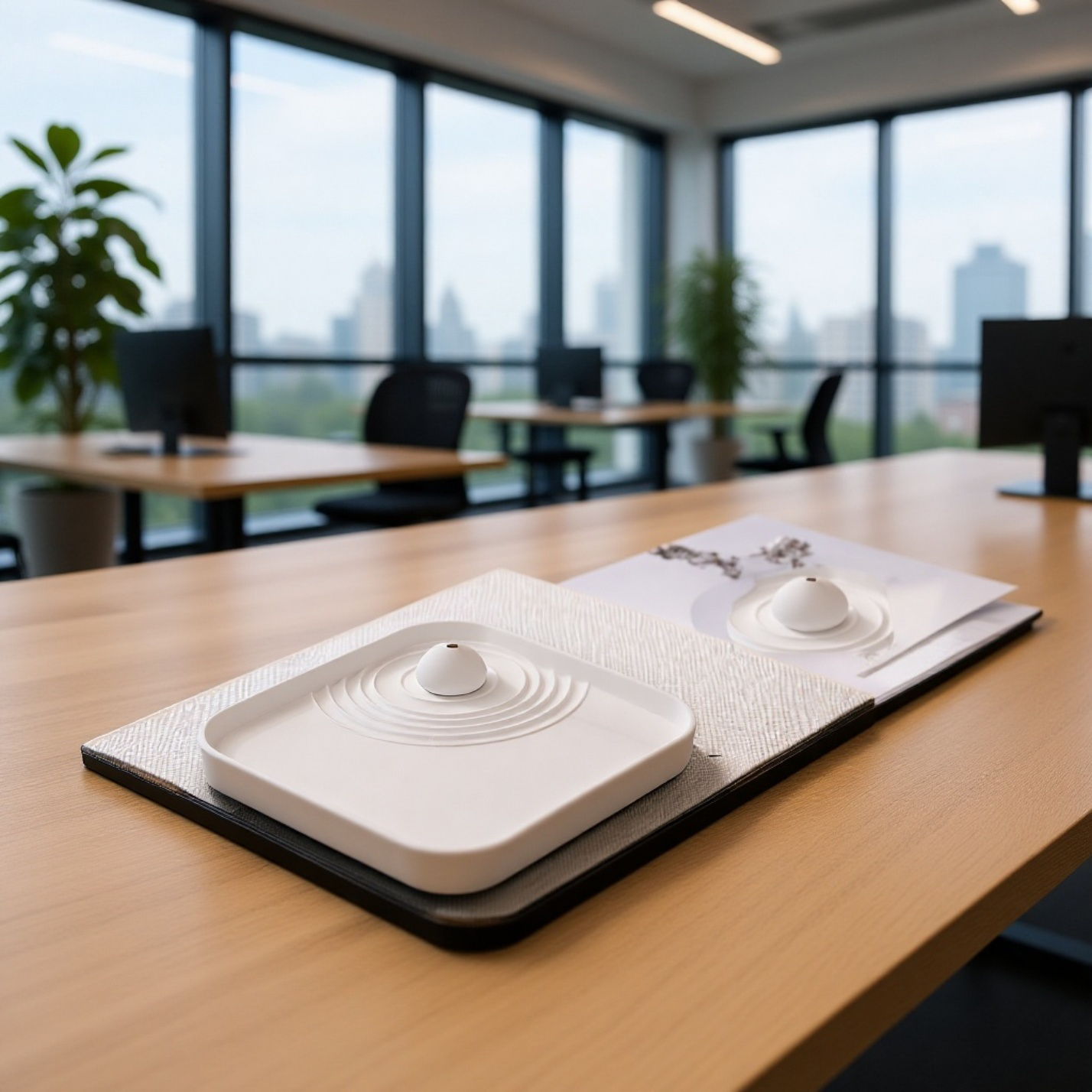 Ambiente relajante con porta incienso de gotas de agua