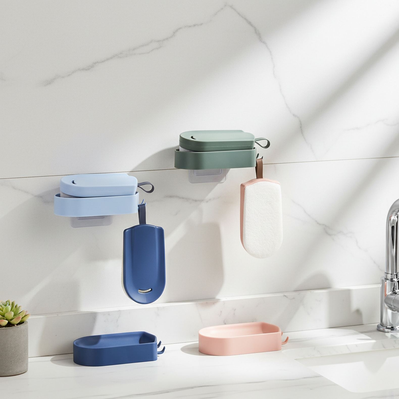 Multifunctional Wall-Mounted Drain Pan Brush