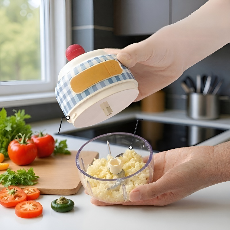 Electric Wireless Garlic Chopper for Kitchen