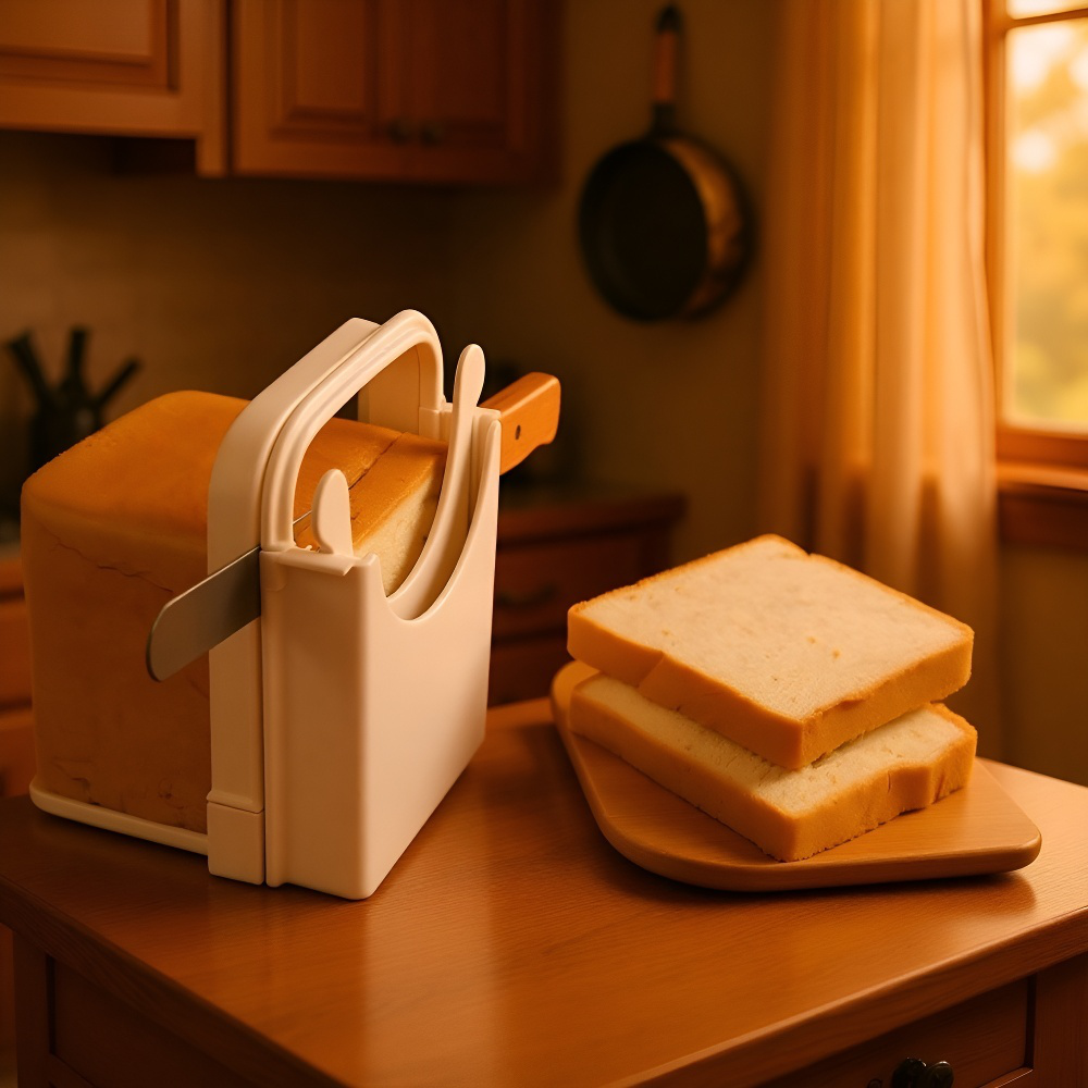パン切りガイド キッチンパン切り器 トーストスライサー ベーキング用パンスライスラック