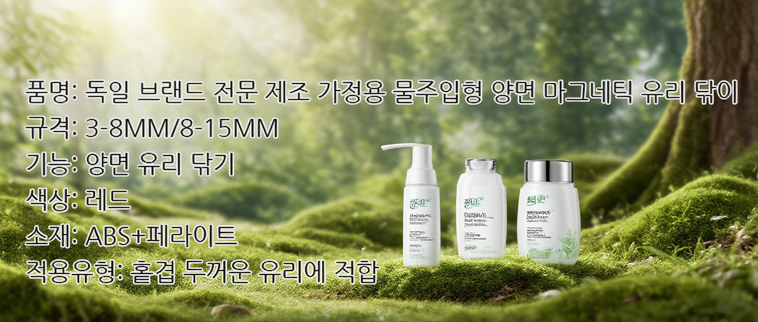 다기능 가정용 물주입식 양면 자석 유리 닦이