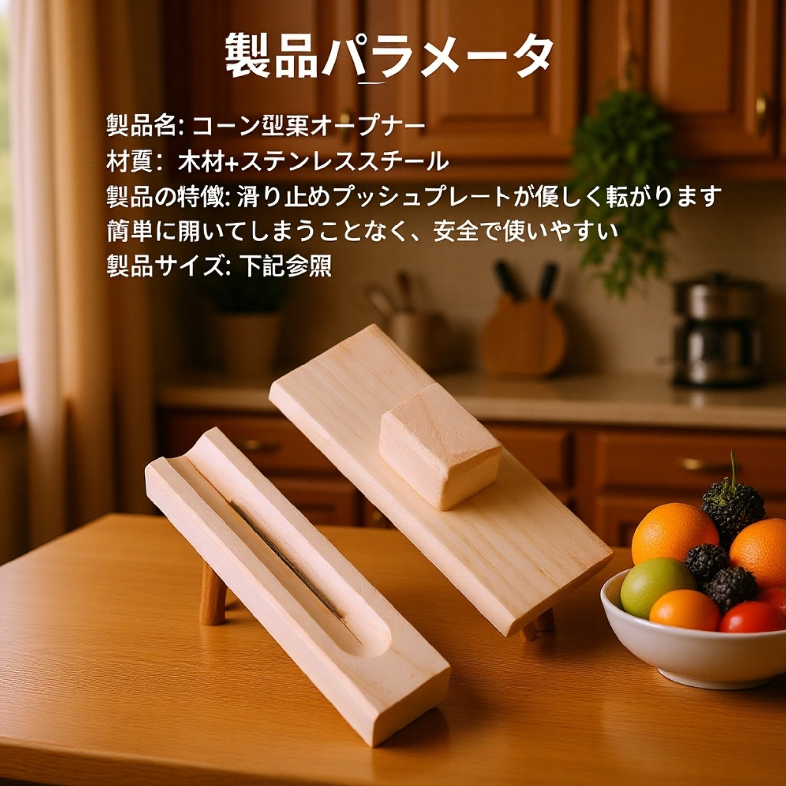 栗の皮むき器　簡単開口・剥きやすい便利グッズ