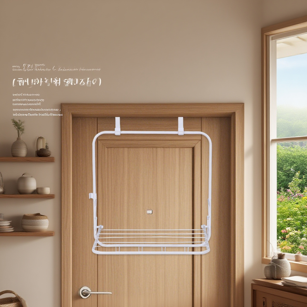 접이식 설치 필요 없는 다용도 문걸이 수납 선반