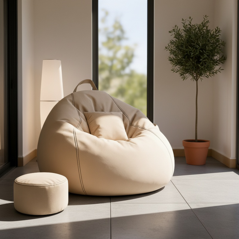 Mini Reclining Tatami Lazy Sofa Chair for Bedroom Living Room Balcony