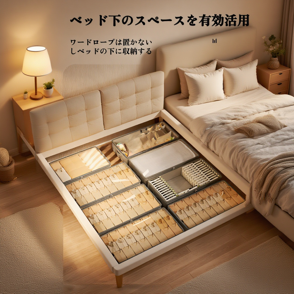 省スペース設計の収納ボックス詳細