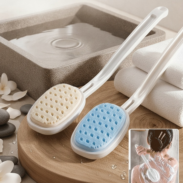 Lazy Person's Foaming Back Brush – Efficient Bath Scrubber
