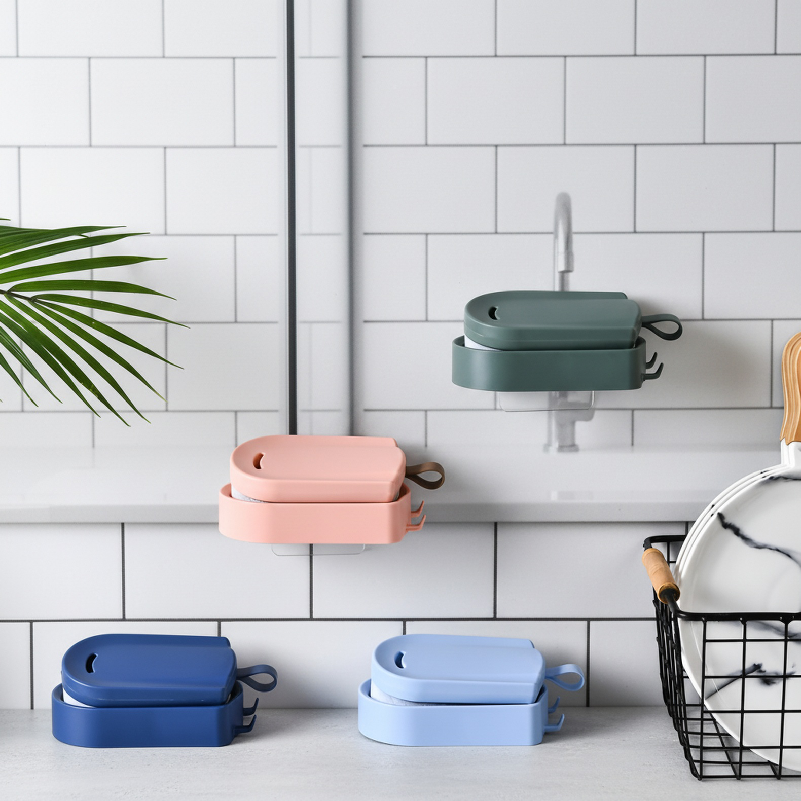 Multifunctional Wall-Mounted Drain Pan Brush